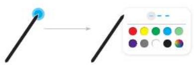SAMSUNG Flip 2 WM85R - Modification de l'épaissur et de la couleur du stylet - 1