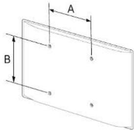 SAMSUNG Flip 2 WM85R - Specifications du kit de montage mural (VESA) - 1