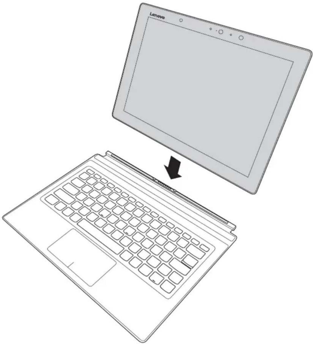 LENOVO IdeaTab Miix 720 - Fixation de la tablette - 2