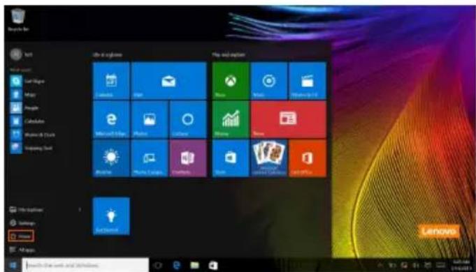 LENOVO IdeaTab Miix 720 - Retour du menu Accueil - 2