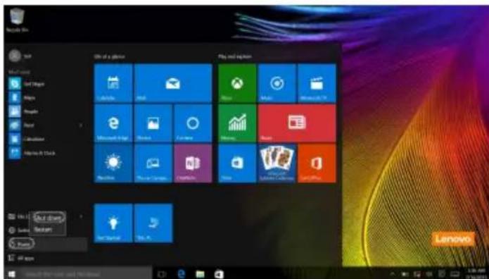 LENOVO IdeaTab Miix 720 - ■ Mise hors tension de l'ordinateur - 1