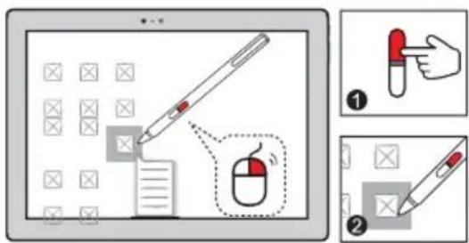 LENOVO IdeaTab Miix 720 - Fonction de clic droit - 1