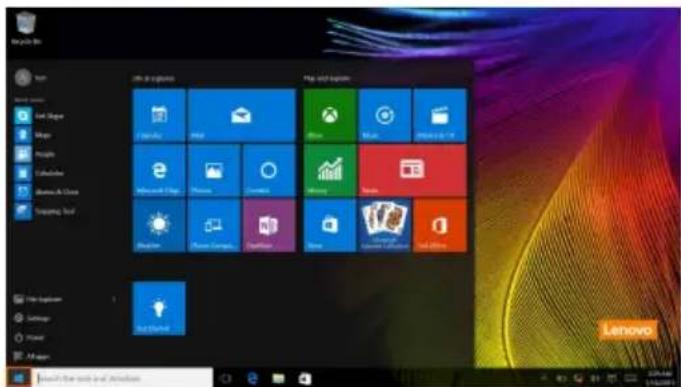 LENOVO IdeaTab Miix 720 - Retour du menu Accueil - 1