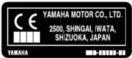 YAMAHA F9.9H (2013) - Etiquette CE - 3