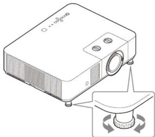 SONY VPLPHZ60 - Regolazione dell'inclinazione del proietto tramite i piedini anteriors (regolabili) - 1
