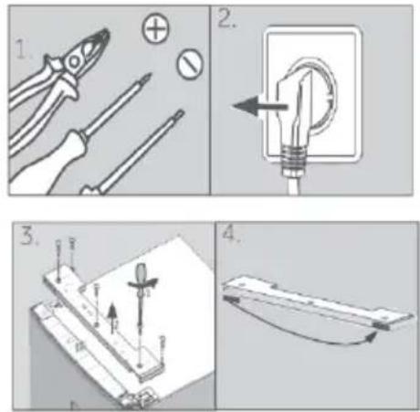 HAIER HFW7720EWMP - Étapes de montage (Fig. 10.9) : - 1