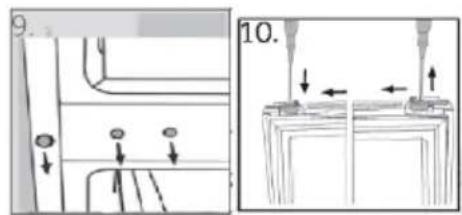 HAIER HFW7720EWMP - Pasos del ensamblaje (Fig. 10.9): - 5