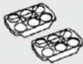 HAIER HFW7720EWMP - Priedai - 2