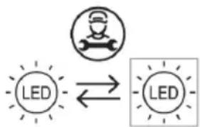 HAIER HFW7720EWMP - Replacing the LED-lamps - 1