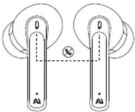 Ausounds AUFrequency ANC - Rechazar llamada entrante/finalizar llamadas - 1