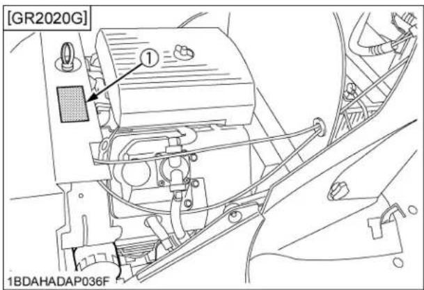 KUBOTA GR2120 - DANGER / POISON - 4