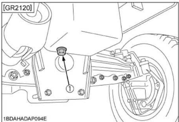 KUBOTA GR2120 - AVERTISSEMENT - 1
