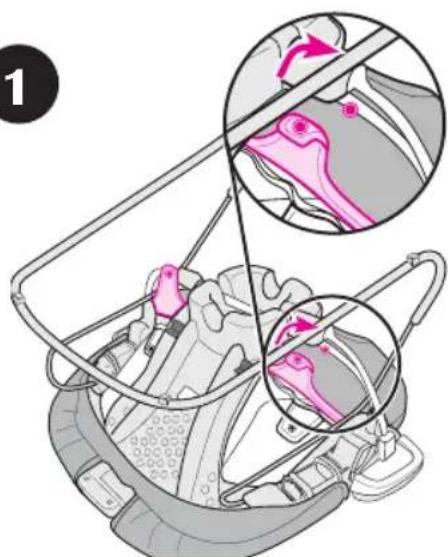 GRACO DuetConnect - - Instalación de la almohadilla del asiento - 1