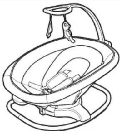 GRACO Sense2Soothe - Rocker Mode: 18 lb (8.2 kg) 27 inches (68.2 cm) - 1