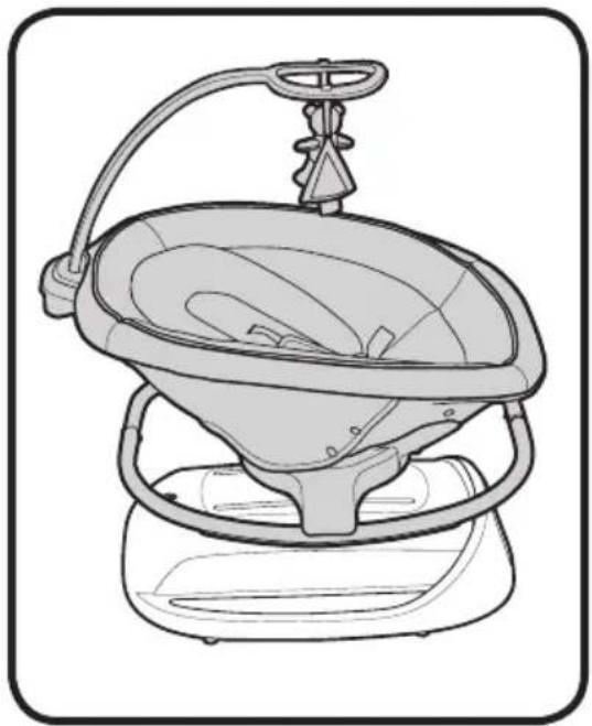 GRACO Sense2Soothe - No almacene el columpio en ninguno de los modos en los que el producto se orienta hacia un lado - 3