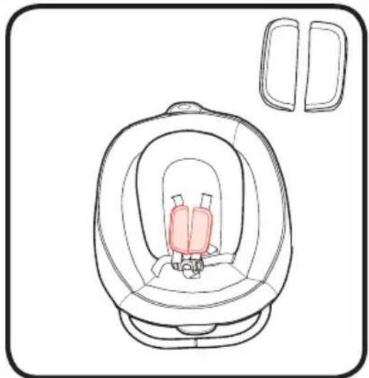 GRACO Sense2Soothe - Harness Covers • Housses du harnais • Fundas del arnés - 1