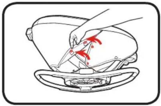 GRACO Sense2Soothe - Removing Seat Pad • Retrait du coussin du siège • Cómo sacar la almohadilla del asiento - 1