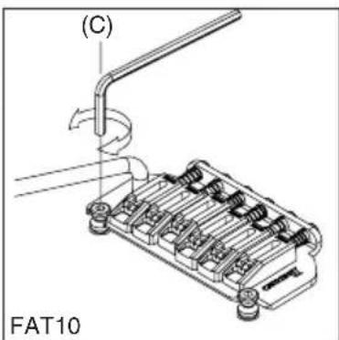 IBANEZ Talman TCY10E - ADJUSTING THE STRING HEIGHT (FAT10/SAT10) - 1