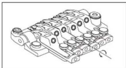 IBANEZ BTB675M - AJUSTE DEL ÁNGULO DEL TRÉMOLO Y DEL SISTEMA ZERO POINT - 8