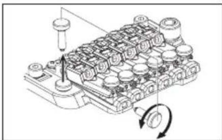 IBANEZ BTB675M - DEAKTIVIEREN DES NULLPUNKTSYSTEMS (VERWENDUNG ALS HERKÖMMLICHES SCHWEBENDES TREMOLO) - 1