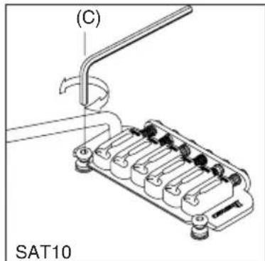 IBANEZ Iron Label SIR28FD - ADJUSTING THE STRING HEIGHT (FAT10/SAT10) - 2