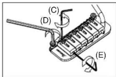 IBANEZ Artcore AMF73T - ADJUSTING THE STRING HEIGHT (FAT10/SAT10) - 5