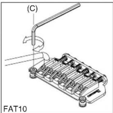 IBANEZ Artwood AC400 - REGOLAZIONE DELL'ALTEZZA DELLA CORDA (FAT20/FAT10/SAT10) - 1