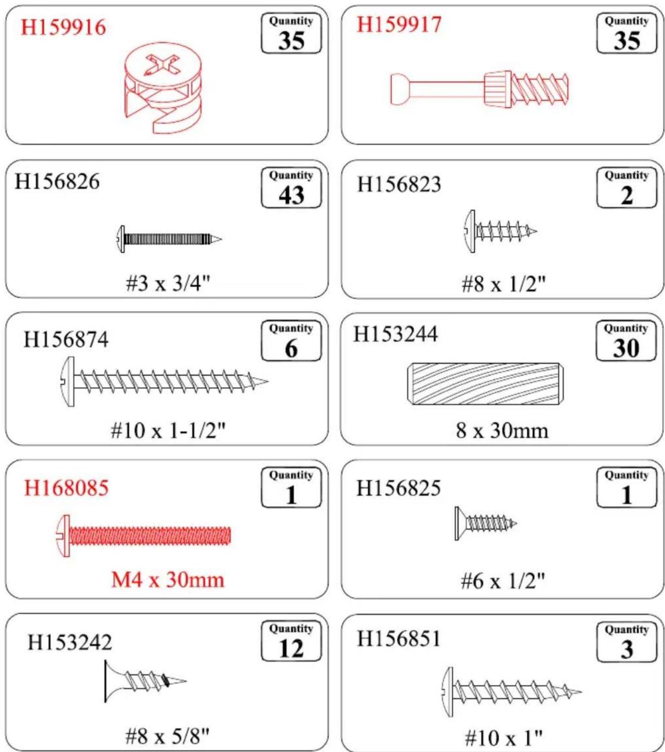 BUSH Stanford AD5394003 - MAXIMUM RECOMMENDED WEIGHT LOADS - 2