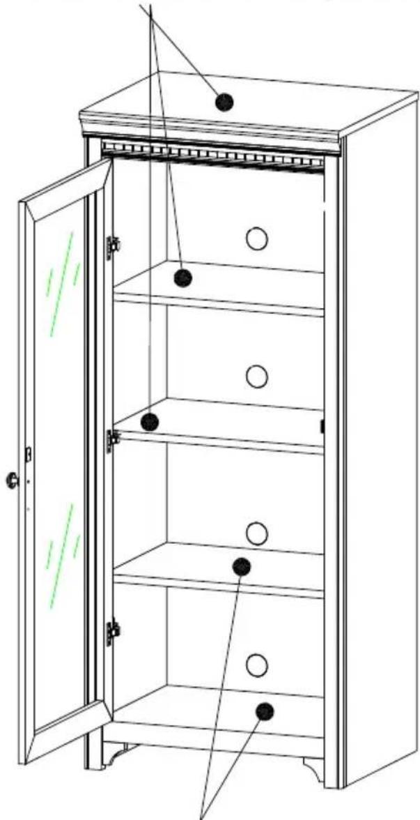 BUSH Stanford AD5394003 - MAXIMUM RECOMMENDED WEIGHT LOADS - 1