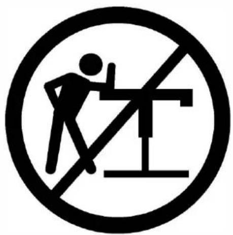 BUSH Move 60 M6D124BL03 - WARNING ADVERTENCIA AVERTISSEMENT - 1