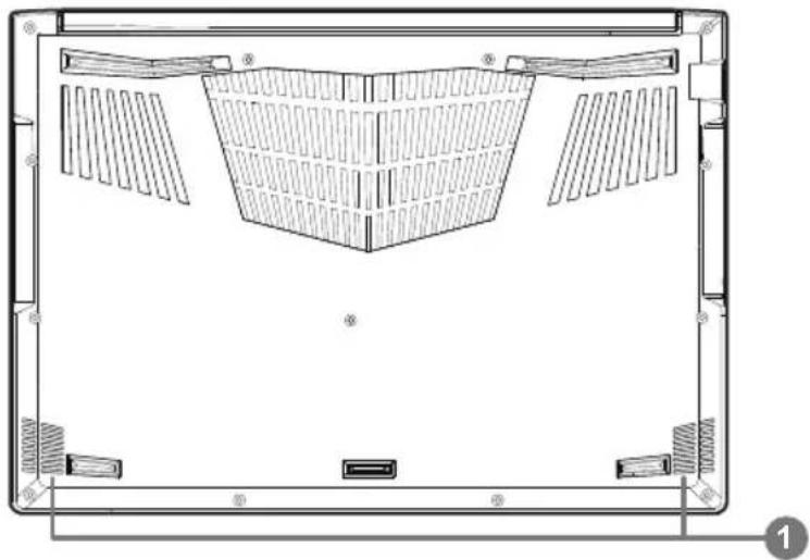 GIGABYTE Aero 15W v8 - Vista de la base - 1