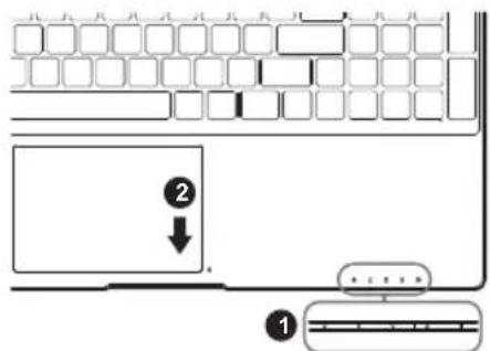 GIGABYTE Aero 15W v8 - Ansicht von oben - 2