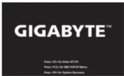 GIGABYTE™ Press <12> for Solar SETUP. Press <13> for 885 POPUP Menu. Press <19> for System Security.