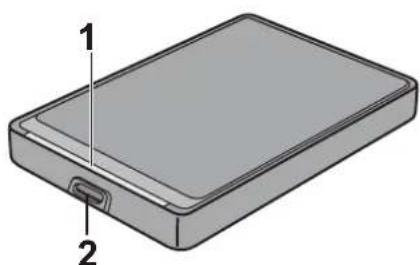 BUFFALO MiniStation HDPCF2.0U3BD - W - 1