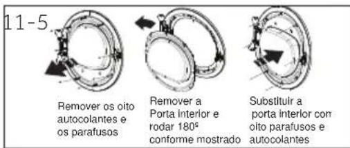 HAIER HD90A3S979 - Remover o conjunto da porta - 1