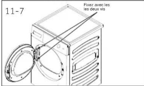 HAIER HD90A3S979 - Retirez, tournez et remplacez la porte intérieure - 4