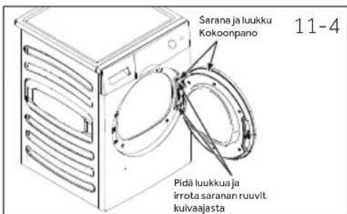 HAIER HD90A3S979 - Pesukoneen ja kuivaajan pinoaminen - 1