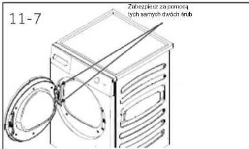 HAIER HD90A3S979 - Zdemontuj, obróć i wymień zamek drzwi oraz listwę zaczepową - 1
