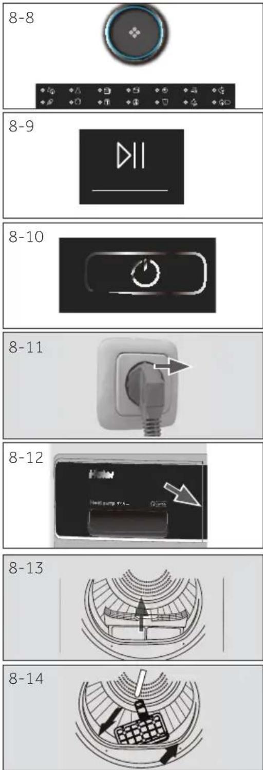 HAIER HD90A3S979 - Lasting av tørketrommelen - 2