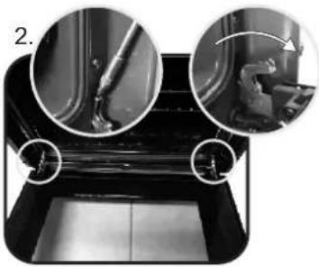 HOOVER HOVEN STEAM 700 PLUS HOZP0447BI - DESMONTAJE DE LA PUERTA DEL HORNO - 2