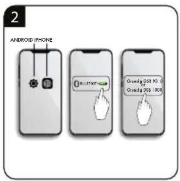 2 ANDROID IPHONE GRUNDIG GSB 93.0 Grundig GSB 1000