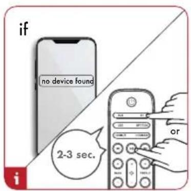 if no device found 2-3 sec. or