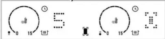 GRUNDIG GIEI938980I - Allumage du foyer à grande sur- face pendant que l'un ou les deux foyers gauches fonctionnent (Cette fonction est optionnelle. Elle peut ne pas être disponible sur votre produit.) - 2
