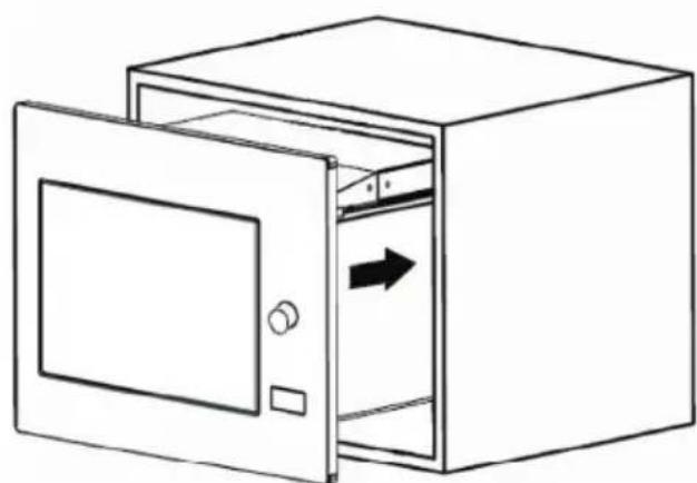GRUNDIG GMI12311B - Fixation du four - 1