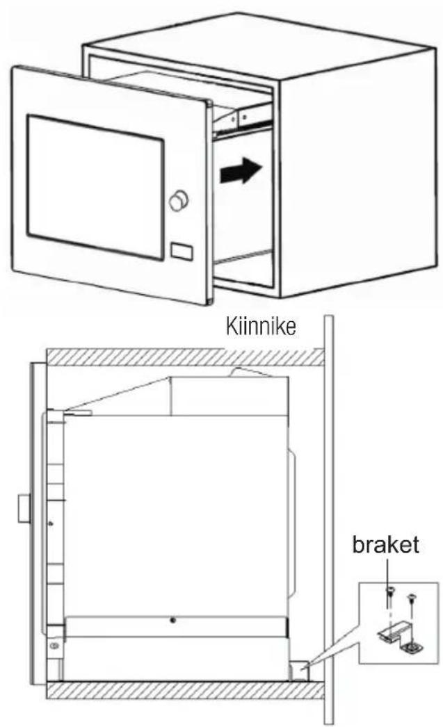 GRUNDIG GMI12311B - Mikroaaltounin kiinnittäminen - 2