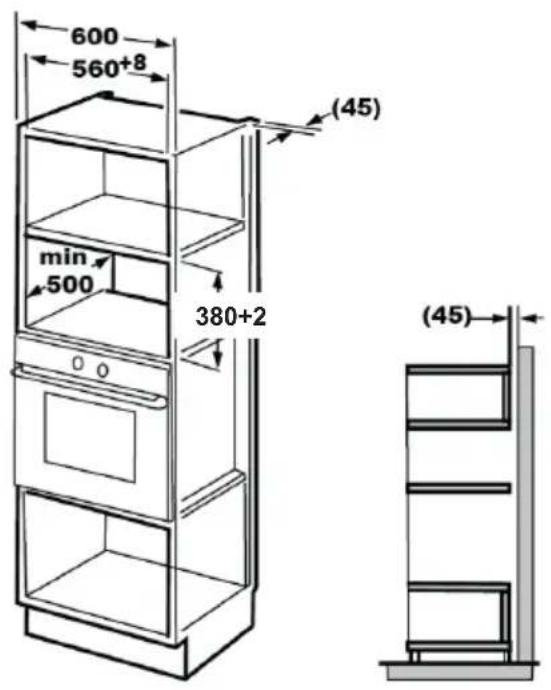 GRUNDIG GMI12311B - Pa3mepbI Me6eNДЯ BCTpoEHORO MOHTaJa - 1