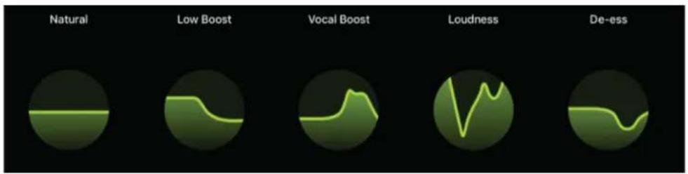 SHURE True Wireless Secure Fit Adapter - Profil sonore - 1