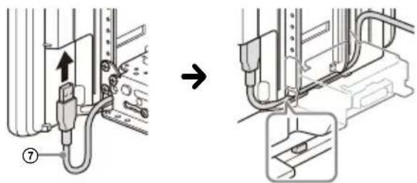 SONY XAVAX8150 - ⑦ Verlegen des USB-Kabels - 1