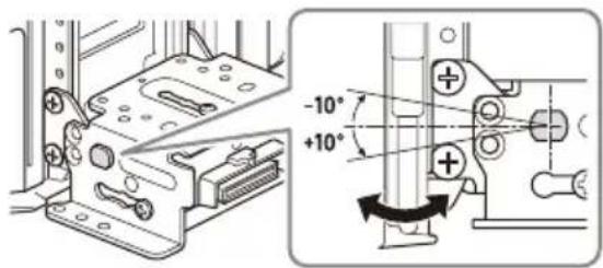 SONY XAVAX8150 - Réglage de l'inclinaison de l'écran (angle) - 2