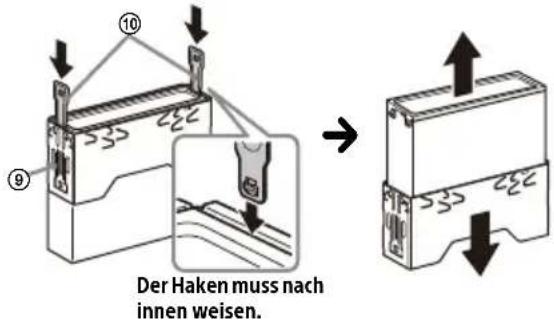 SONY XAVAX8150 - ① Entfernen der Zierblende und des Montagerahmens - 2